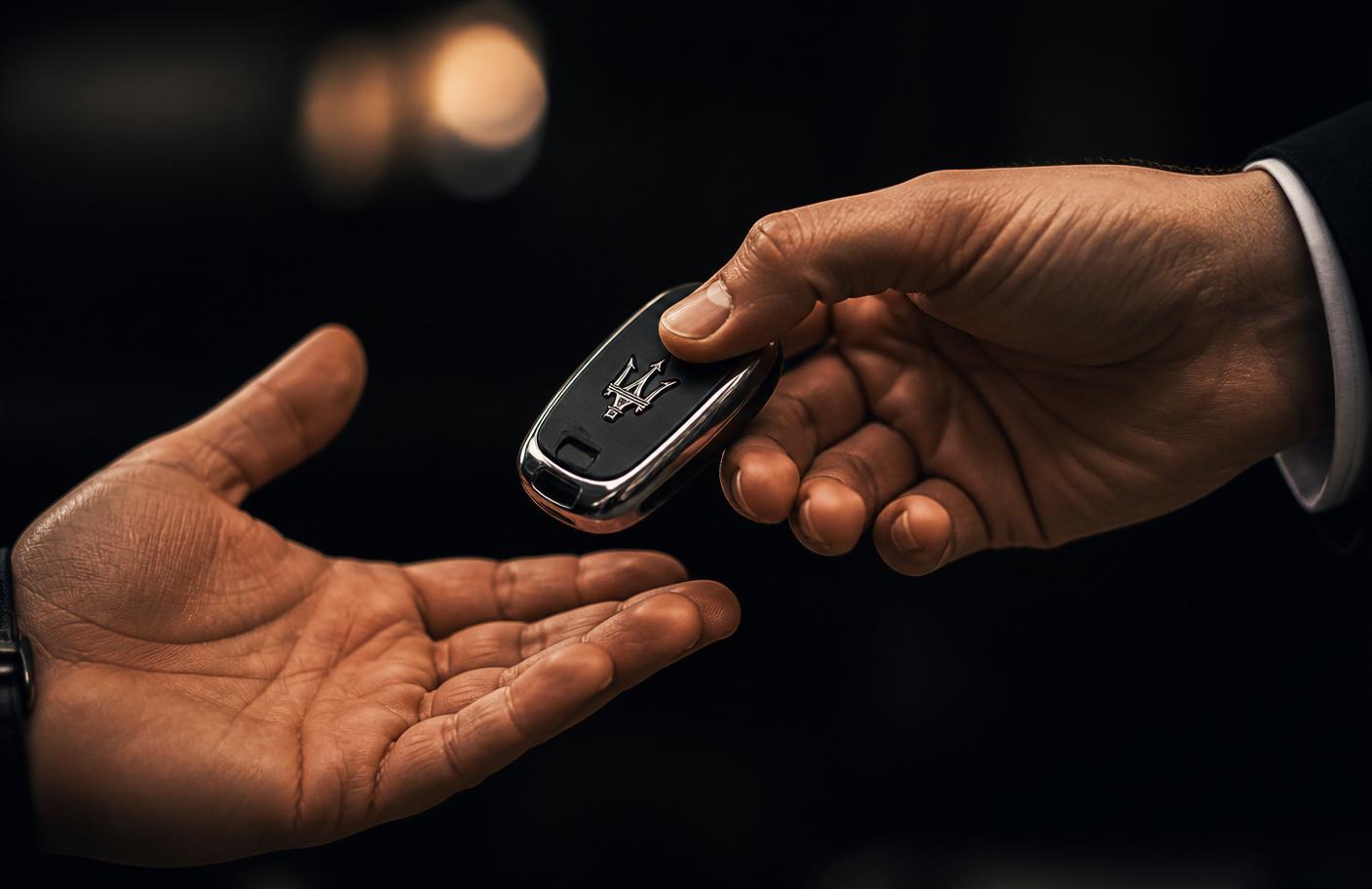Handing over car keys